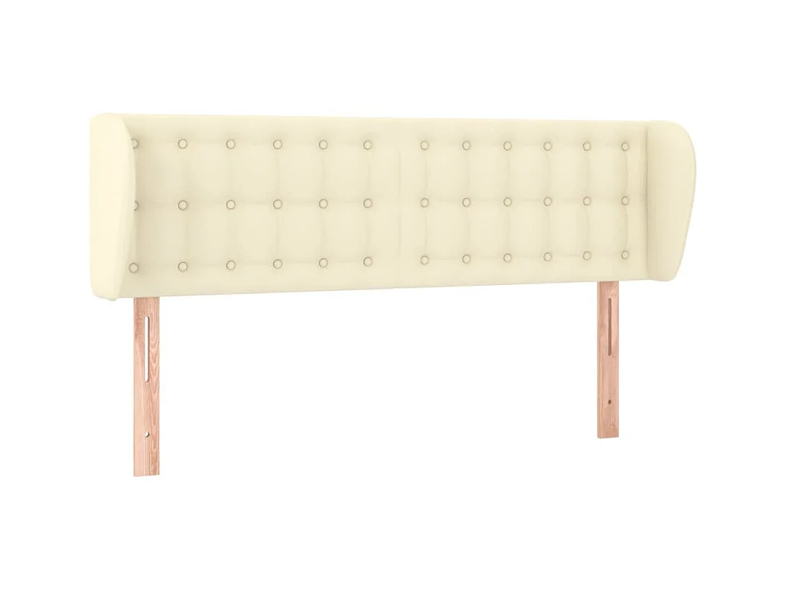 Tête de lit avec oreilles Crème 147x23x78/88 cm Similicuir POI97580 BonneVie Meuble