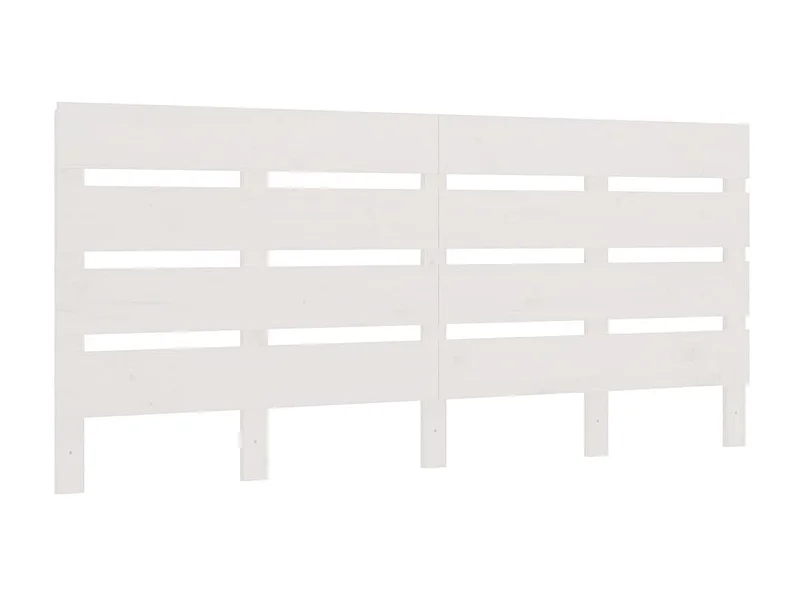 Tête de lit Blanc 150x3x80 cm Bois massif de pin POI99297 BonneVie Meuble