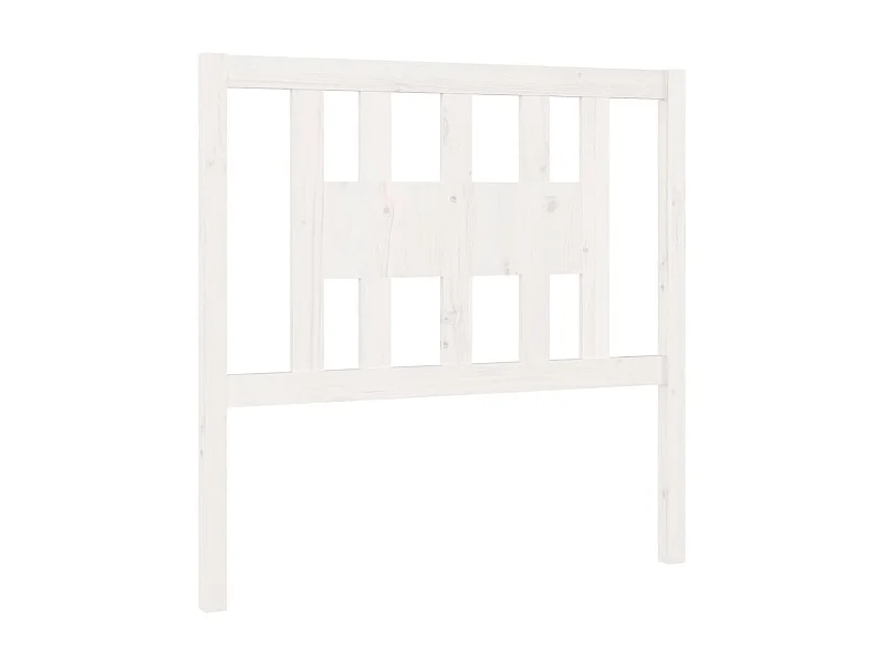 Cabeceira de cama 96x4x100 cm pinho maciço branco PT868670