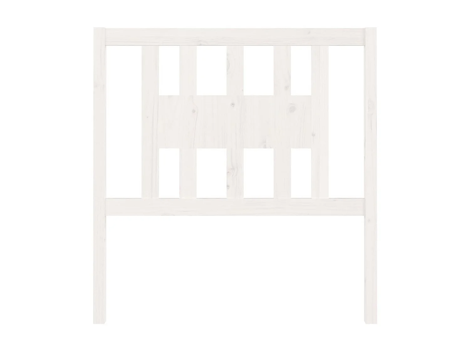 Cabeceira de cama 96x4x100 cm pinho maciço branco PT868670