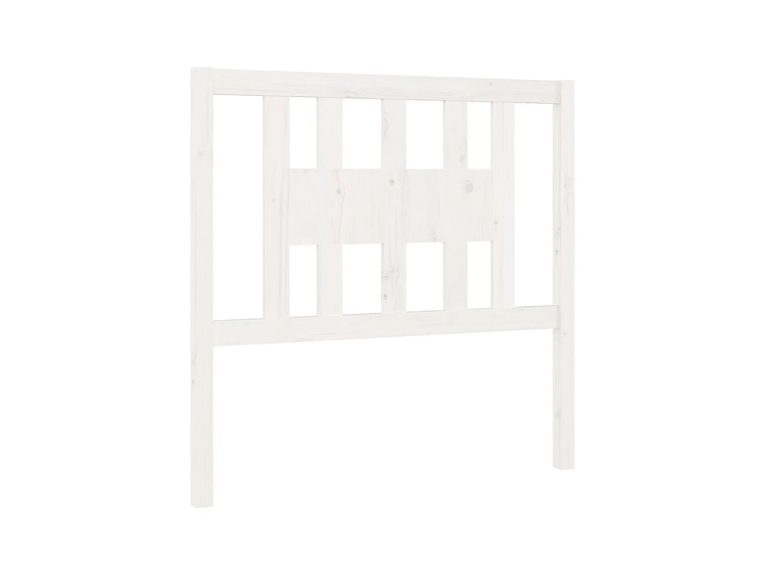 Tête de lit Blanc 96x4x100 cm Bois massif de pin POI25141 BonneVie Meuble