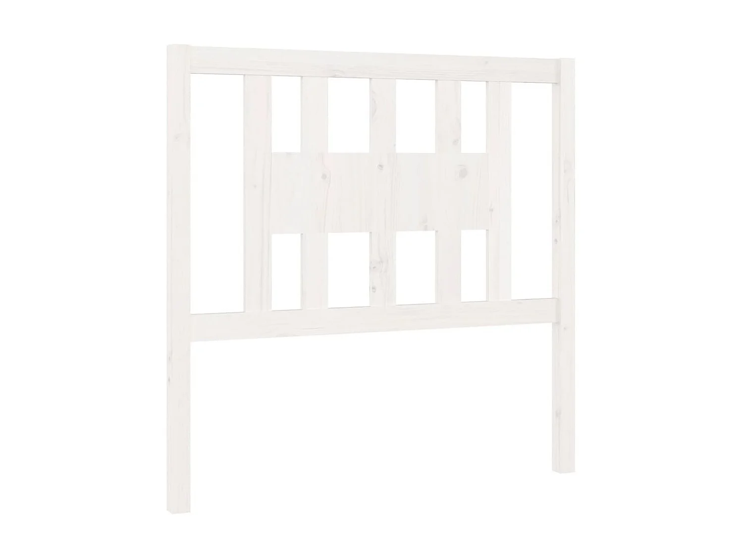 Tête de lit Blanc 96x4x100 cm Bois massif de pin POI25141 BonneVie Meuble
