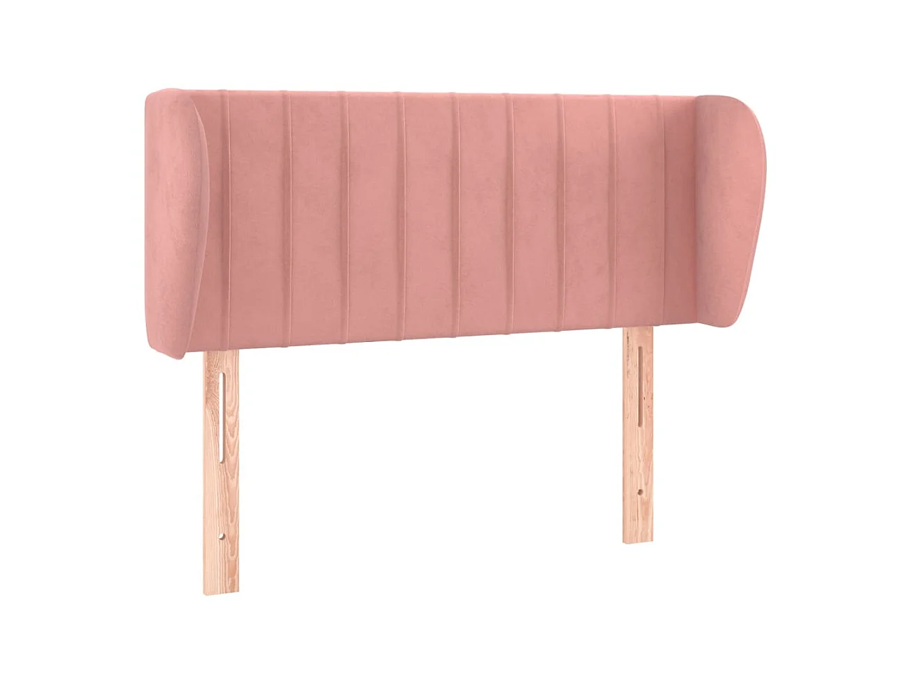 Testiera | Testata del letto ad Orecchio Nera 93x23x78/88 cm in Velluto