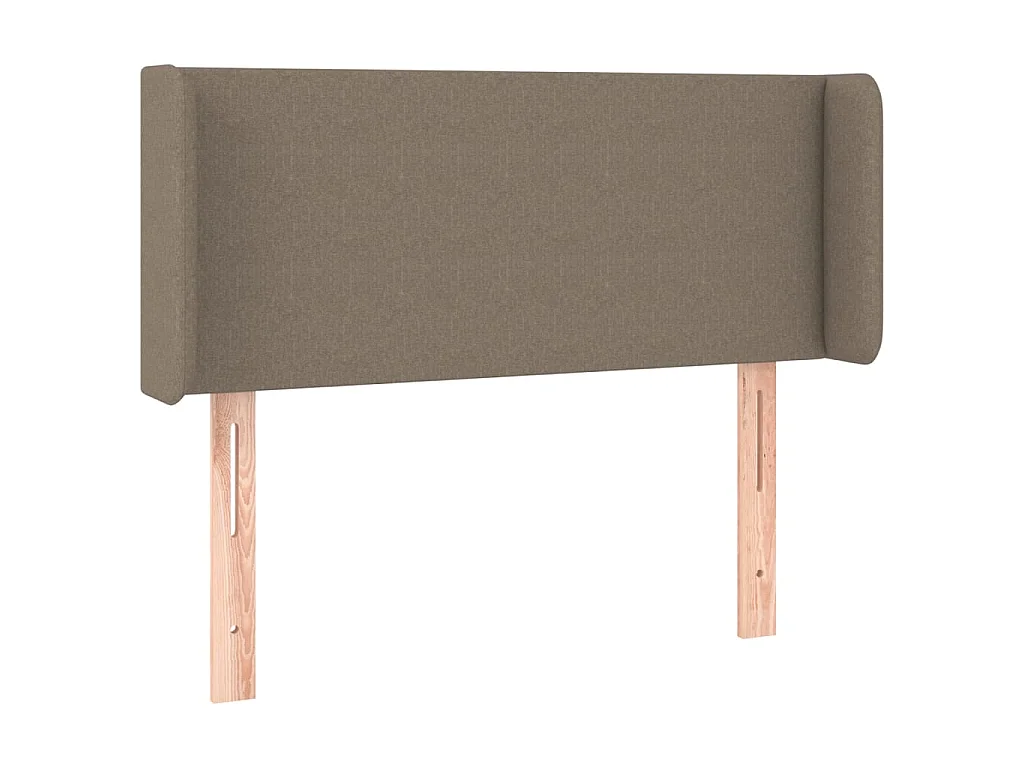 Tête de lit avec oreilles Taupe 103x16x78/88 cm Tissu POI73669 BonneVie Meuble