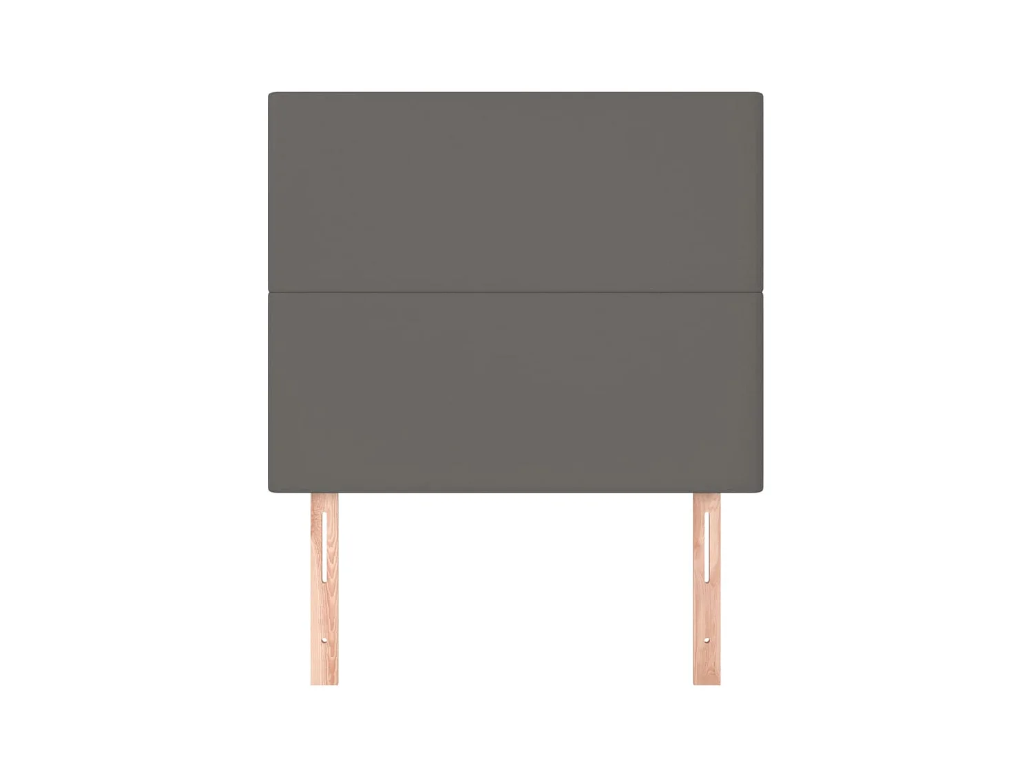 2er-set-Kopfteil,Bettkopfteile Grau 100x5x78/88 cm Kunstleder -gkd141667