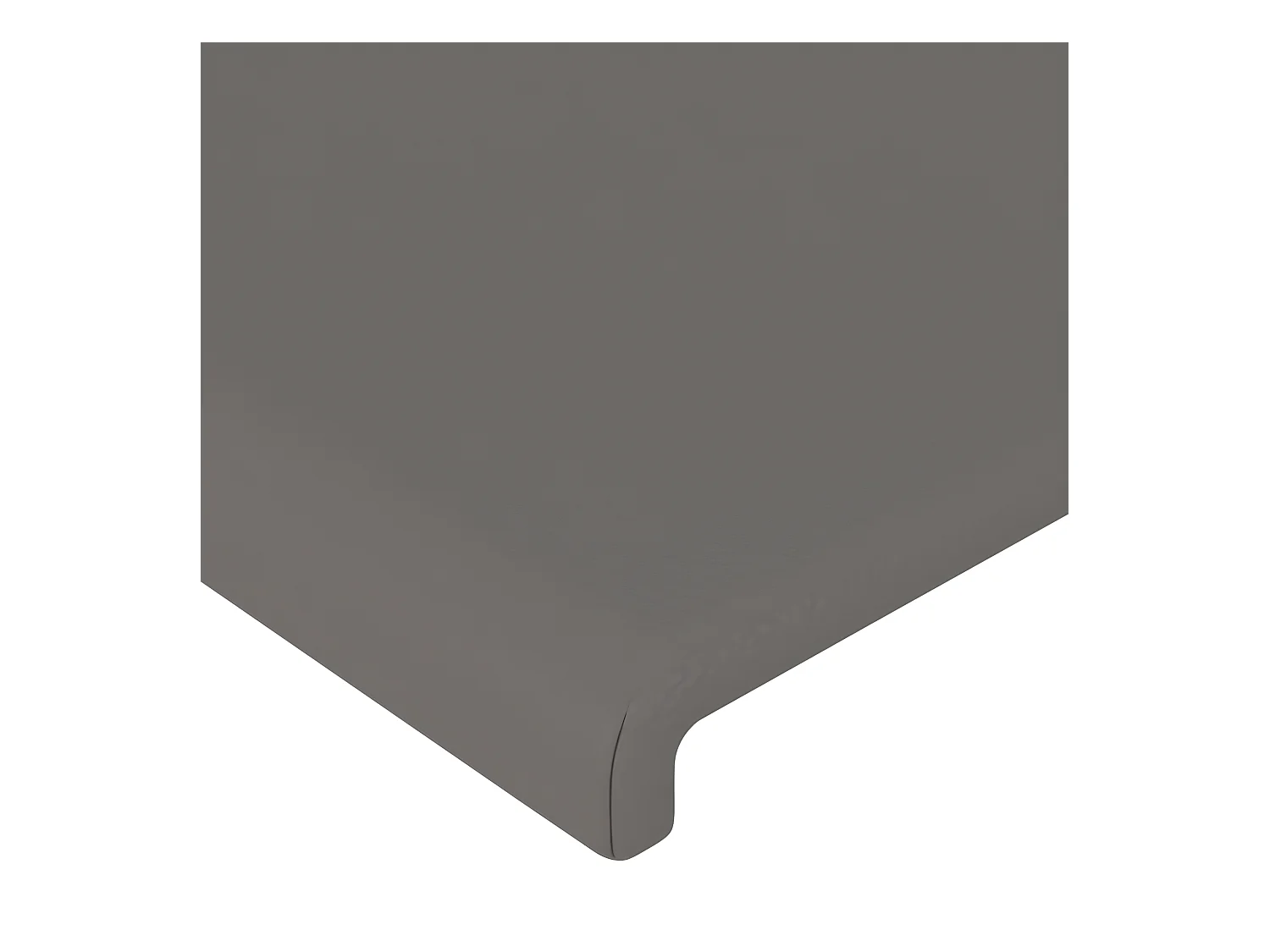 2er-set-Kopfteil,Bettkopfteile Grau 100x5x78/88 cm Kunstleder -gkd141667