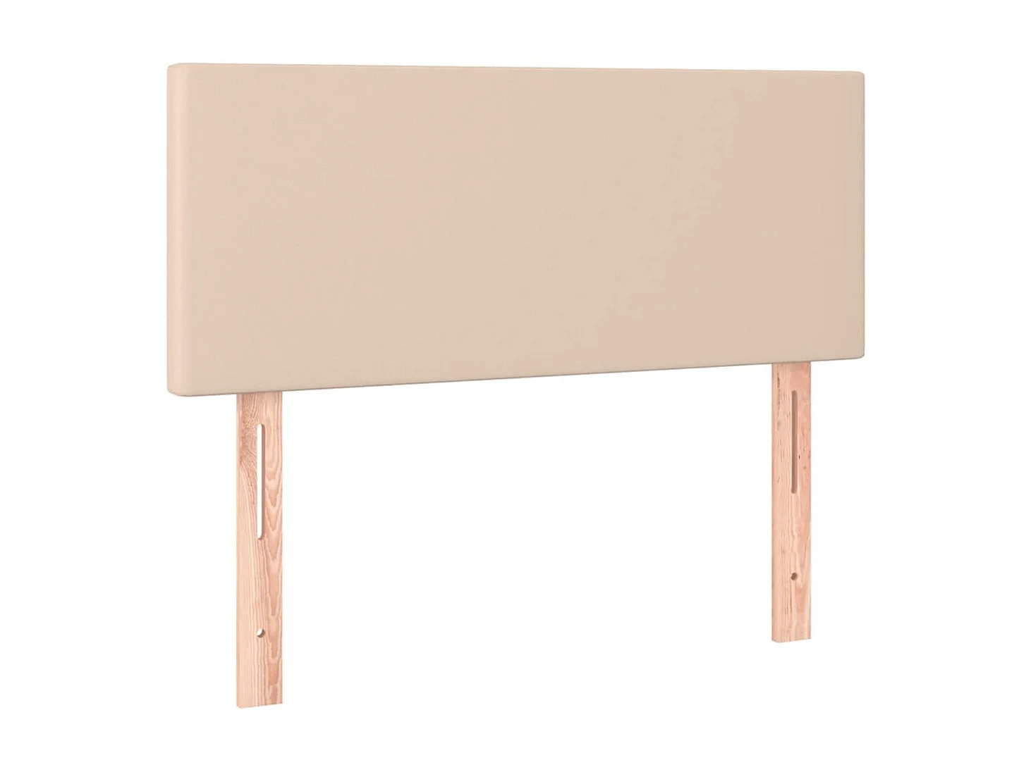 Cabecero con LED cuero sintético color capuchino 90x5x78/88 cm ES97185