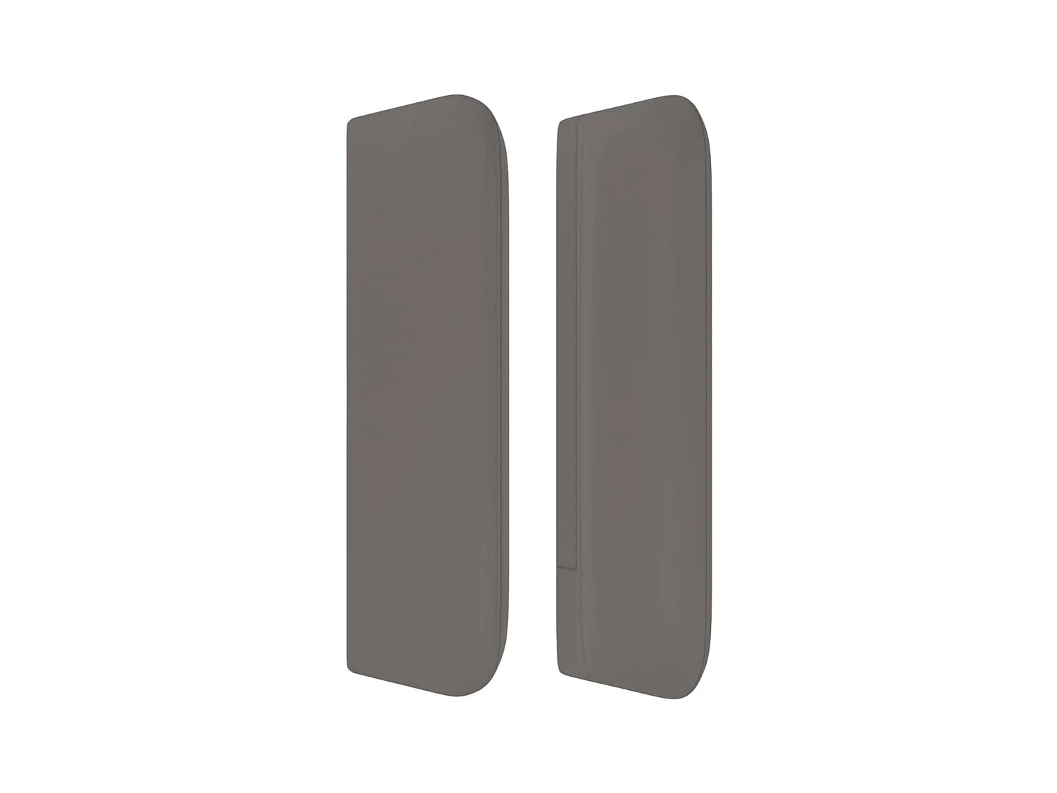 Kopfteil,Bettkopfteil mit Ohren Grau 93x16x78/88 cm Kunstleder -gkd667911