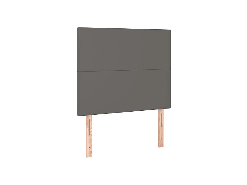 2er-set-Kopfteil,Bettkopfteile Grau 80x5x78/88 cm Kunstleder -gkd619625