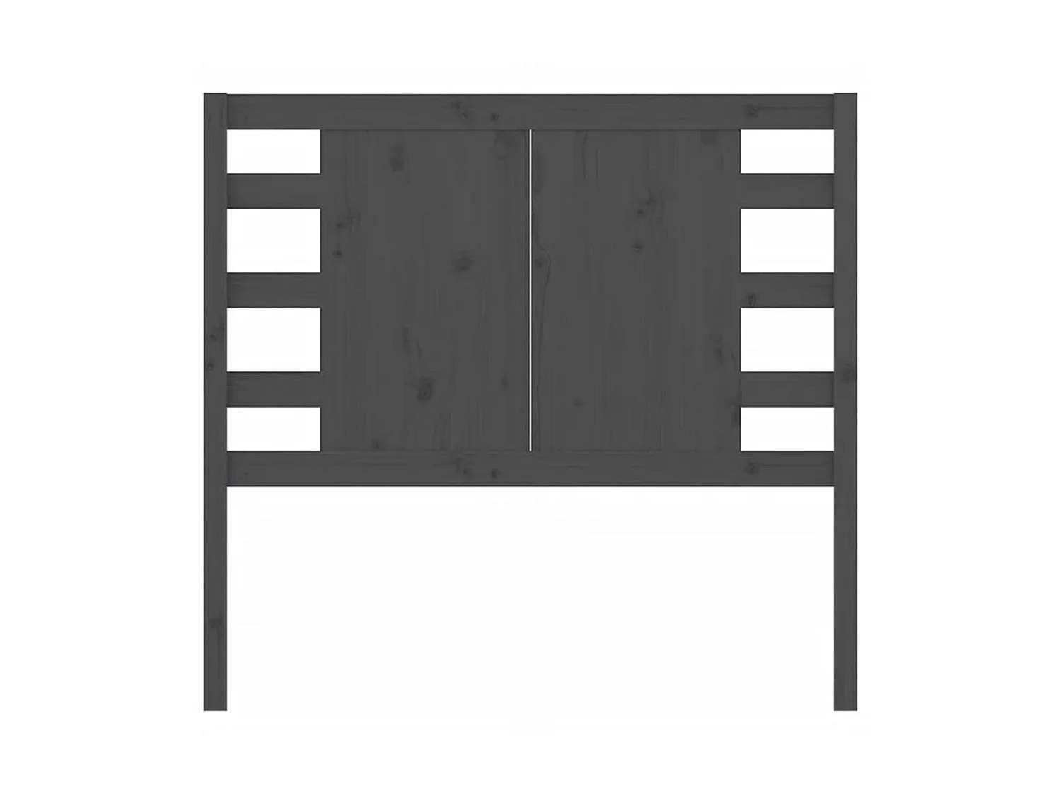 Testiera | Testata del letto per Letto Grigia 96x4x100 cm in Legno Massello di Pino