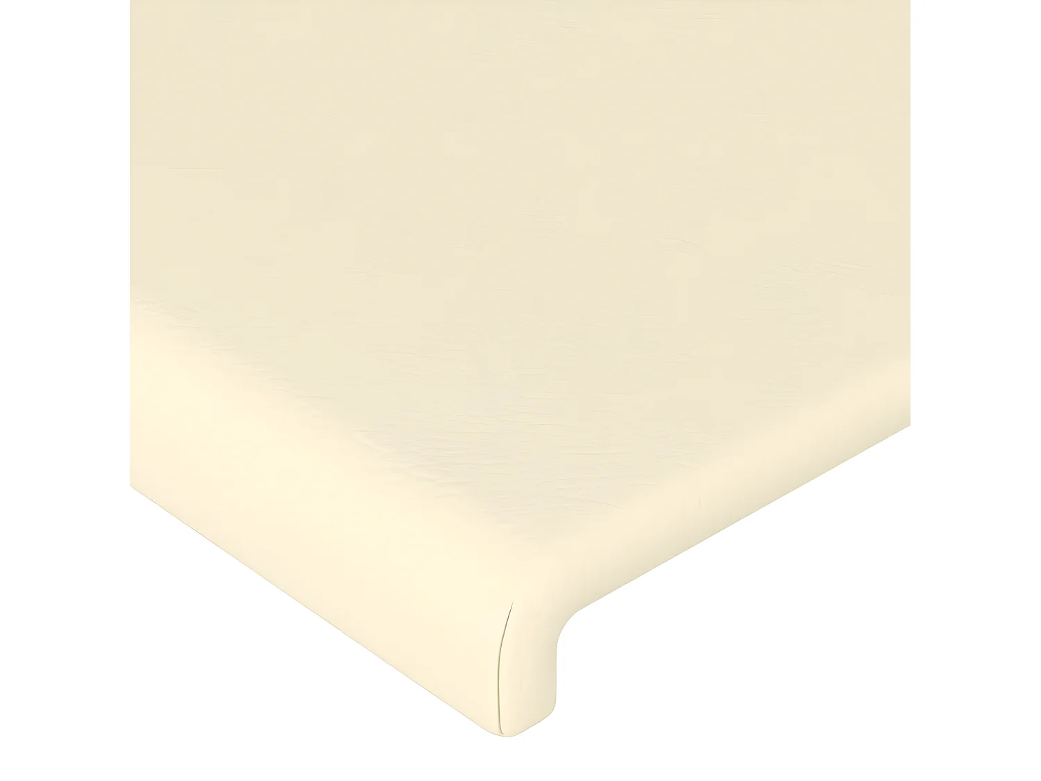 Tête de lit à LED Crème 203x16x118/128 cm Similicuir POI68708 BonneVie Meuble