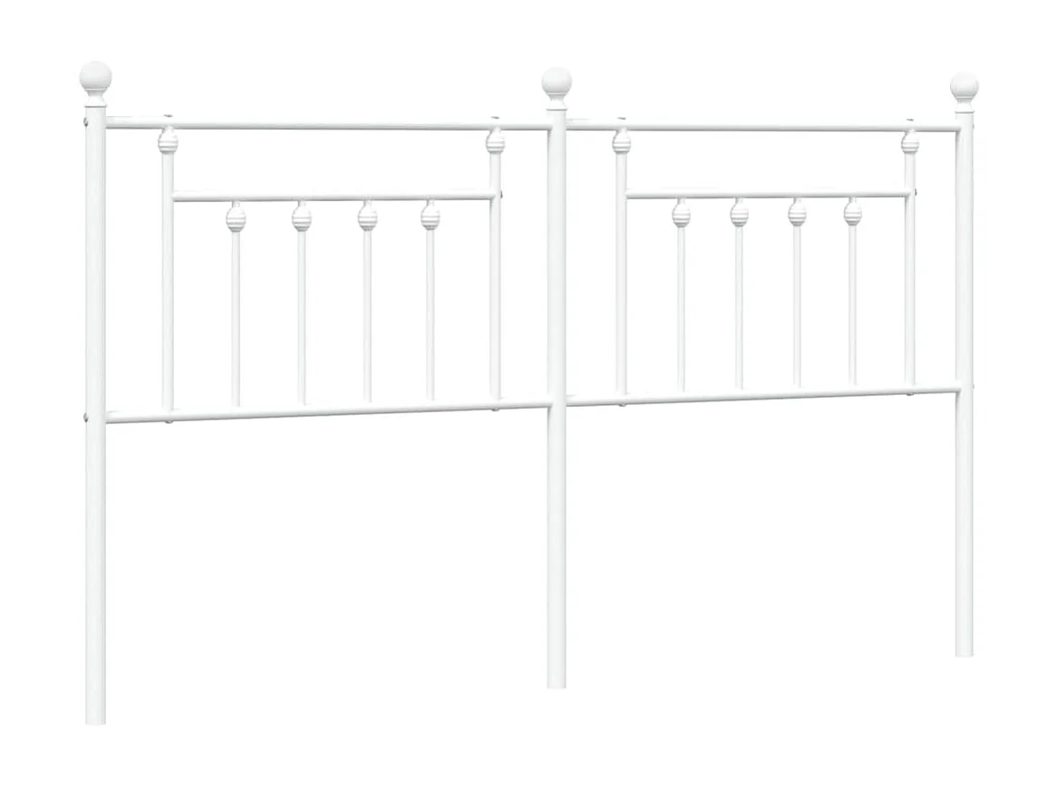 Tête de lit métal blanc 180 cm POI49661 BonneVie Meuble