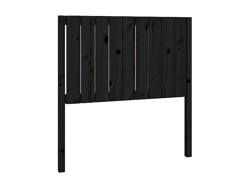 Cabecero de cama madera maciza de pino negro 95,5x4x100 cm ES59513