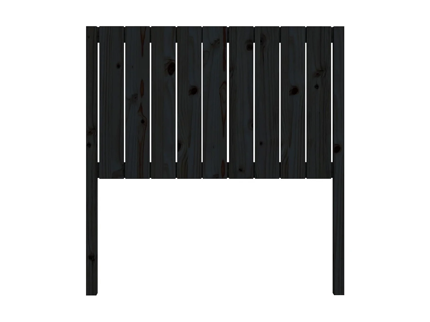 Cabecero de cama madera maciza de pino negro 95,5x4x100 cm ES59513