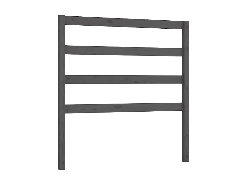 Cabeceira de cama 106x4x100 cm pinho maciço cinzento PT775586