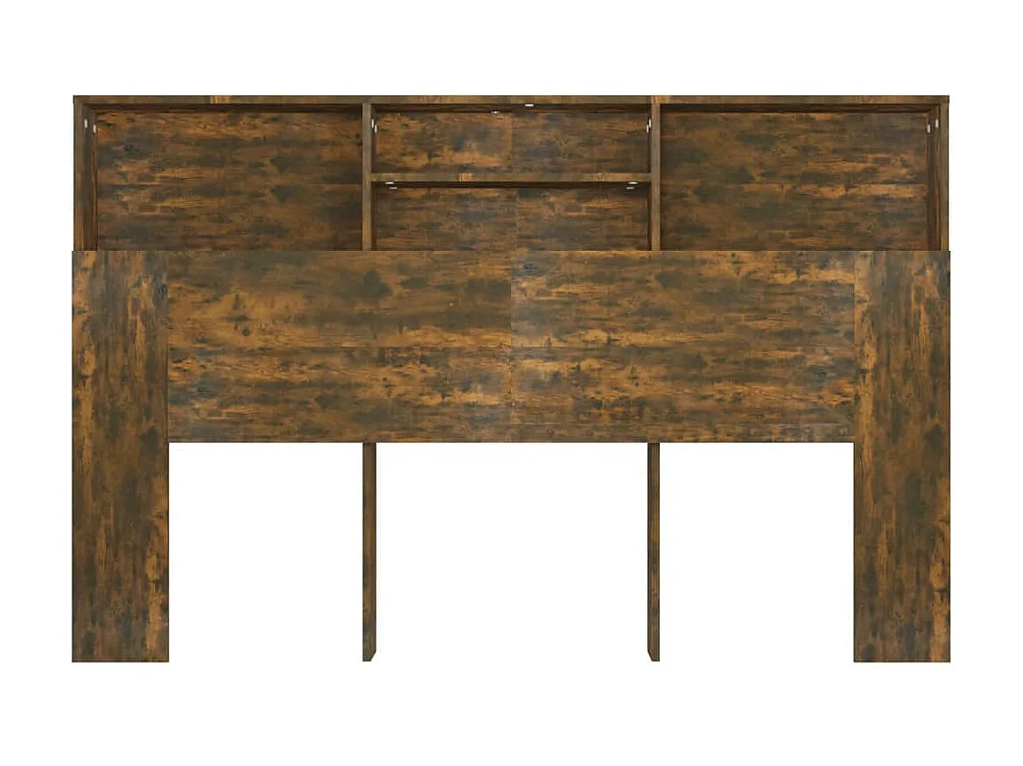 Mueble cabecero color roble ahumado 160x19x103,5 cm ES50481