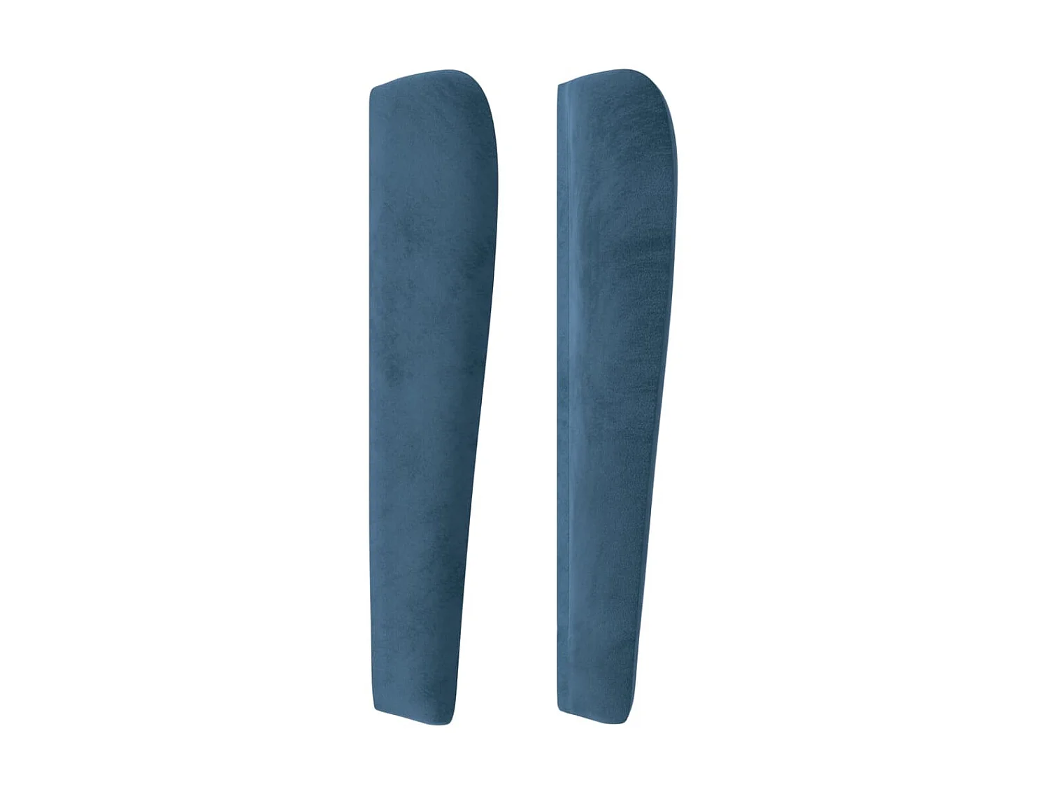 Tête de lit avec oreilles Bleu foncé 163x23x118/128 cm Velours POI44300 BonneVie Meuble