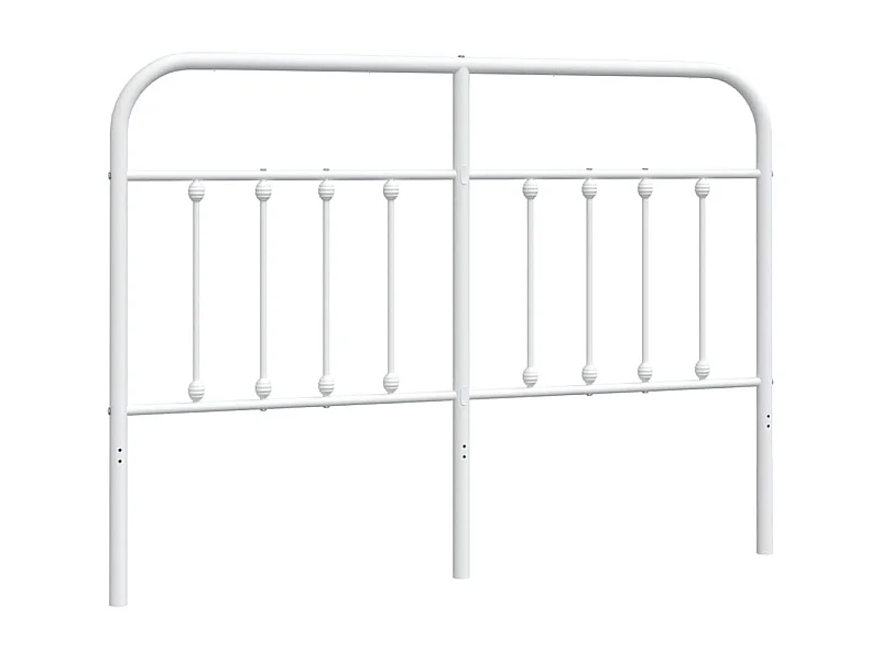 Tête de lit métal blanc 150 cm POI16675 BonneVie Meuble