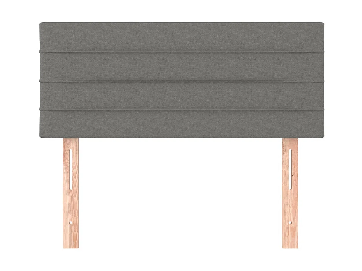 Tête de lit Gris foncé 80x5x78/88 cm Tissu POI55814 BonneVie Meuble