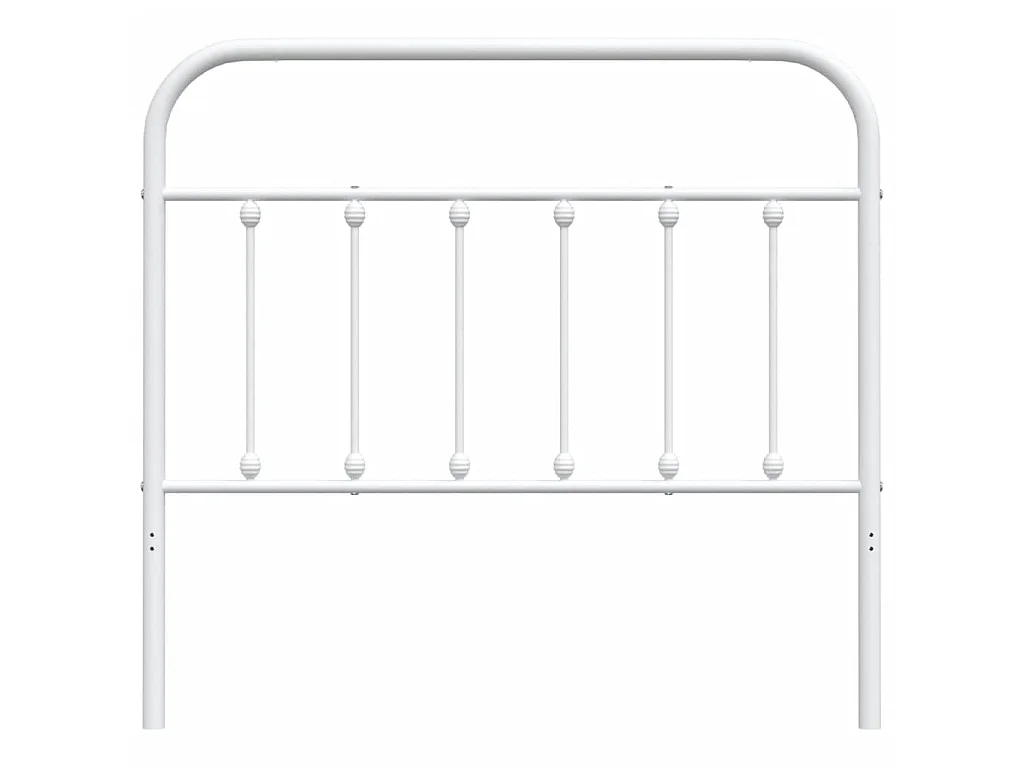 Tête de lit métal blanc 100 cm POI66801 BonneVie Meuble
