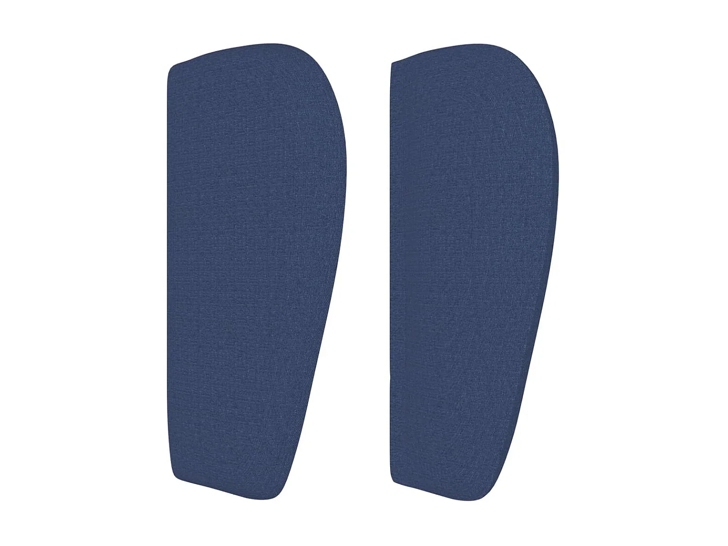 Cabeceira de cama c/ abas tecido 147x23x78/88 cm azul PT289536