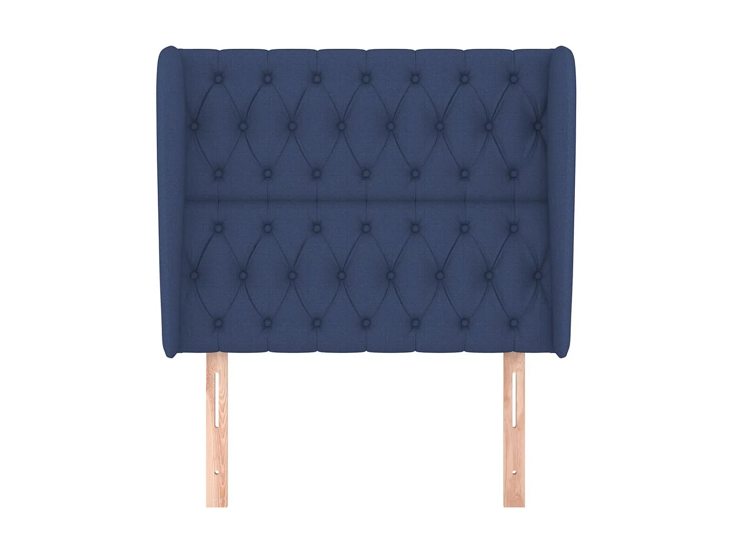 Tête de lit avec oreilles Bleu 103x23x118/128 cm Tissu POI85910 BonneVie Meuble