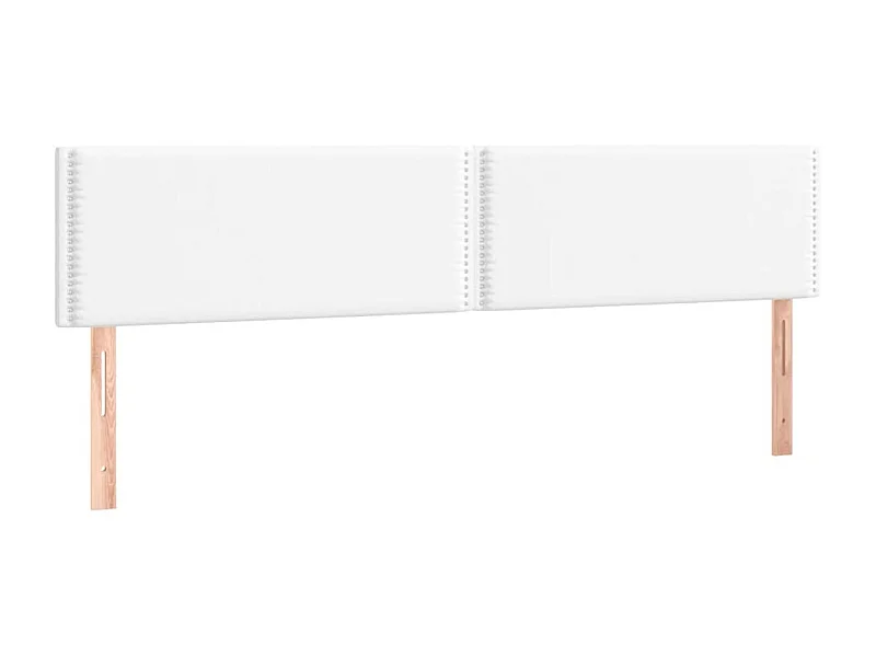 Têtes de lit 2 pcs Blanc 100x5x78/88 cm Similicuir POI77971 BonneVie Meuble