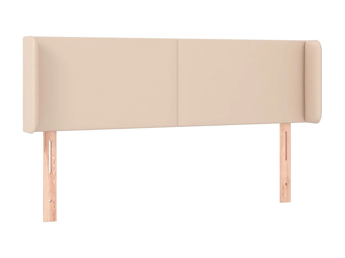 Cabecero con LED cuero sintético capuchino 147x16x78/88 cm ES38360