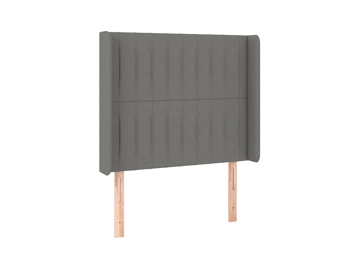Testiera | Testata del letto ad Orecchio Grigio Scuro 83x16x118/128 cm in Tessuto