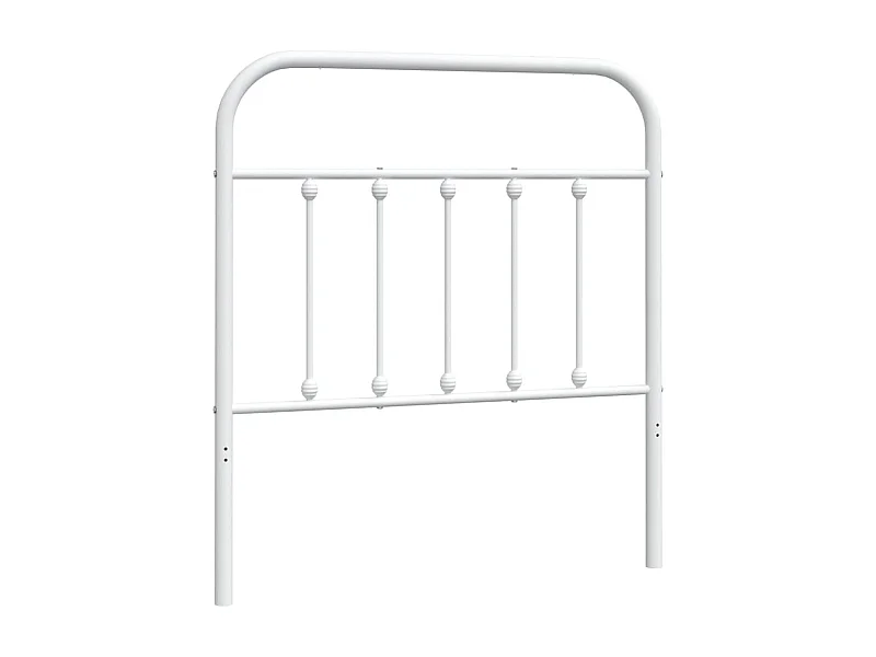 Tête de lit métal blanc 90 cm POI30494 BonneVie Meuble