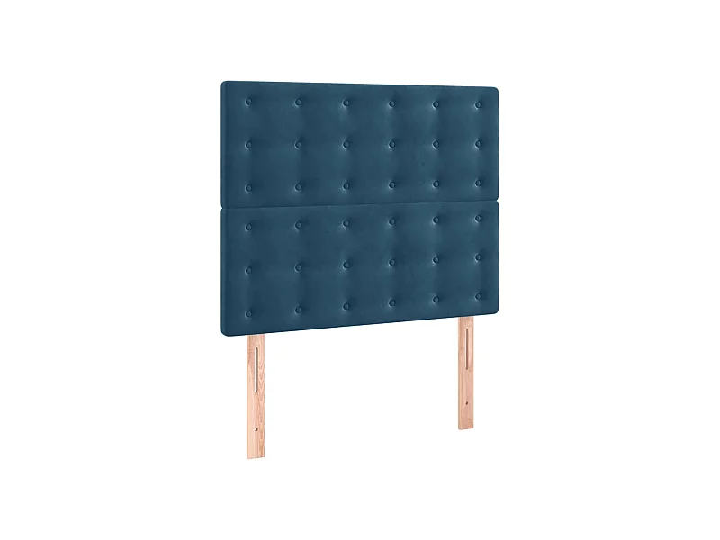 2er-set-Kopfteil,Bettkopfteile Dunkelblau 100x5x78/88 cm Samt -gkd601915