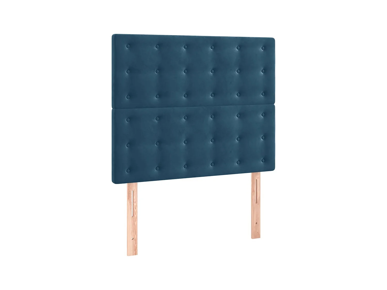 Têtes de lit 2 pcs Bleu foncé 100x5x78/88 cm Velours POI12029 BonneVie Meuble