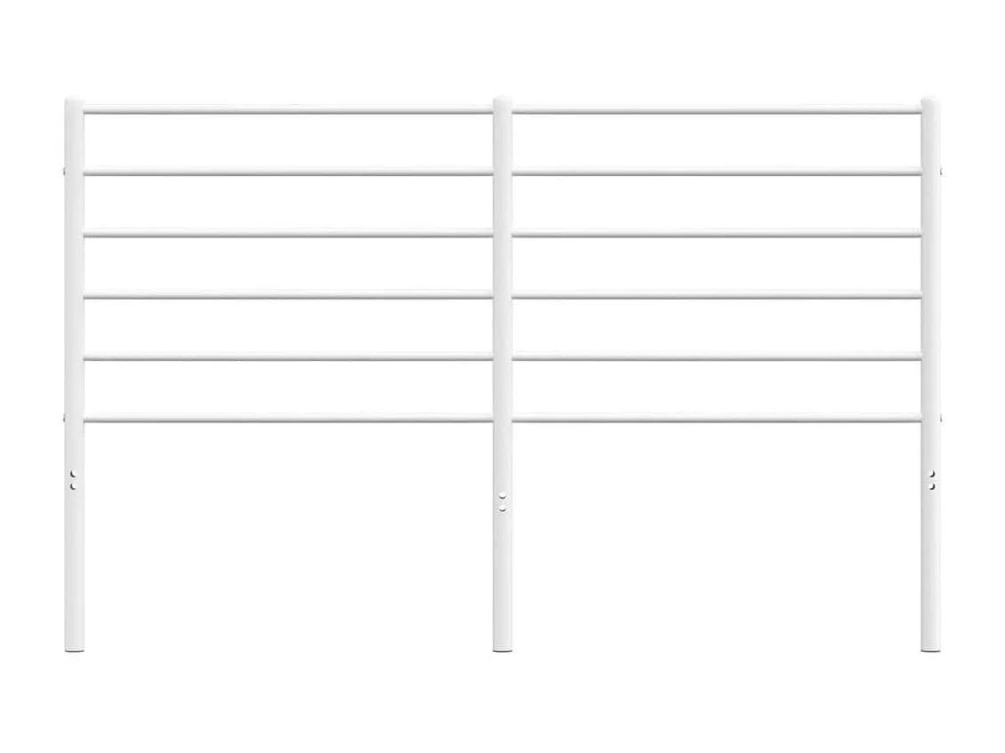 Tête de lit métal blanc 140 cm POI18291 BonneVie Meuble