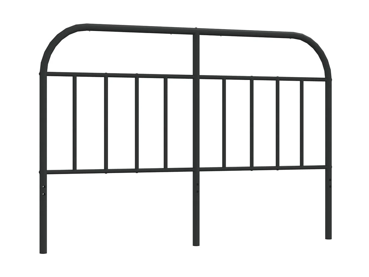 Tête de lit métal noir 150 cm LWE50767 BonneVie Meuble