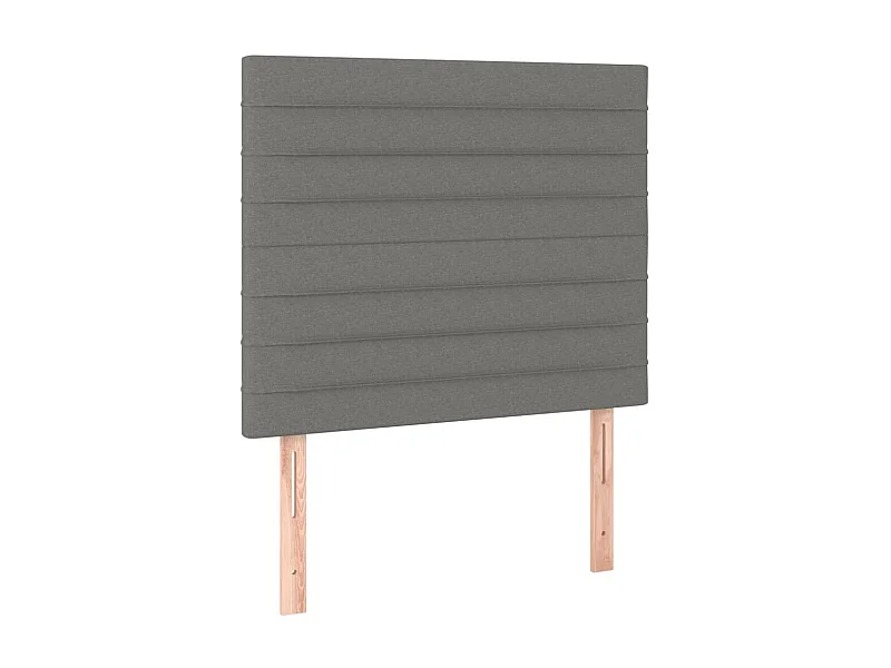 Cabeceira de cama 2 pcs tecido 80x5x78/88 cm cinzento-escuro PT149978