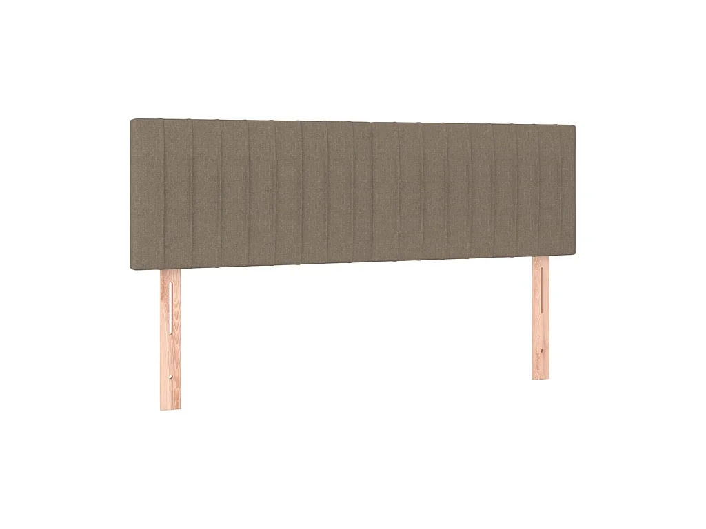 Têtes de lit 2 pcs Taupe 72x5x78/88 cm Tissu POI34481 BonneVie Meuble