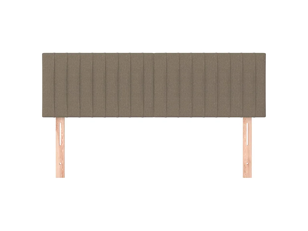 Têtes de lit 2 pcs Taupe 72x5x78/88 cm Tissu POI34481 BonneVie Meuble