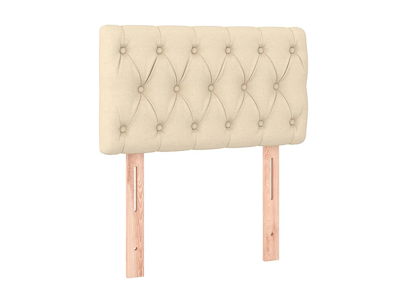 Cabecero de tela color crema 80x7x78/88 cm ES47664