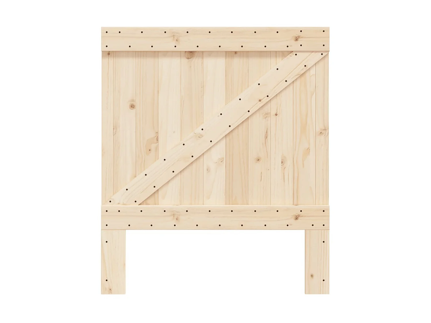 Cabecero de madera maciza de pino 90x104 cm ES39350