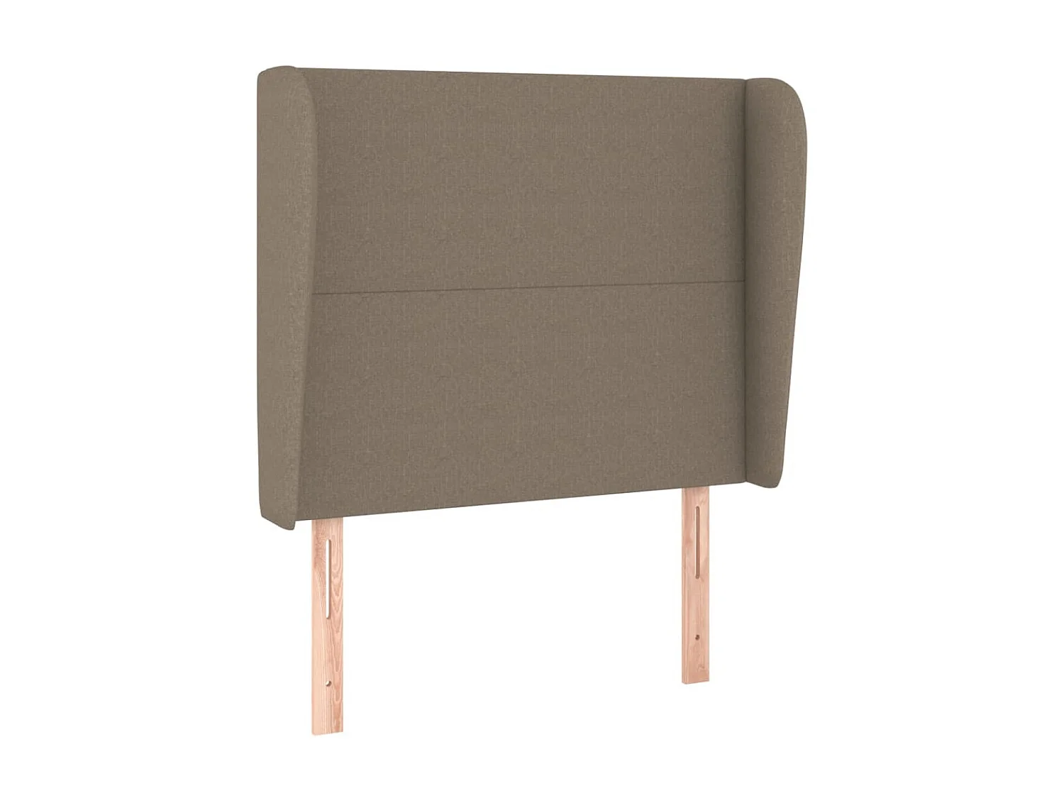 Tête de lit avec oreilles Taupe 83x23x118/128 cm Tissu POI96668 BonneVie Meuble