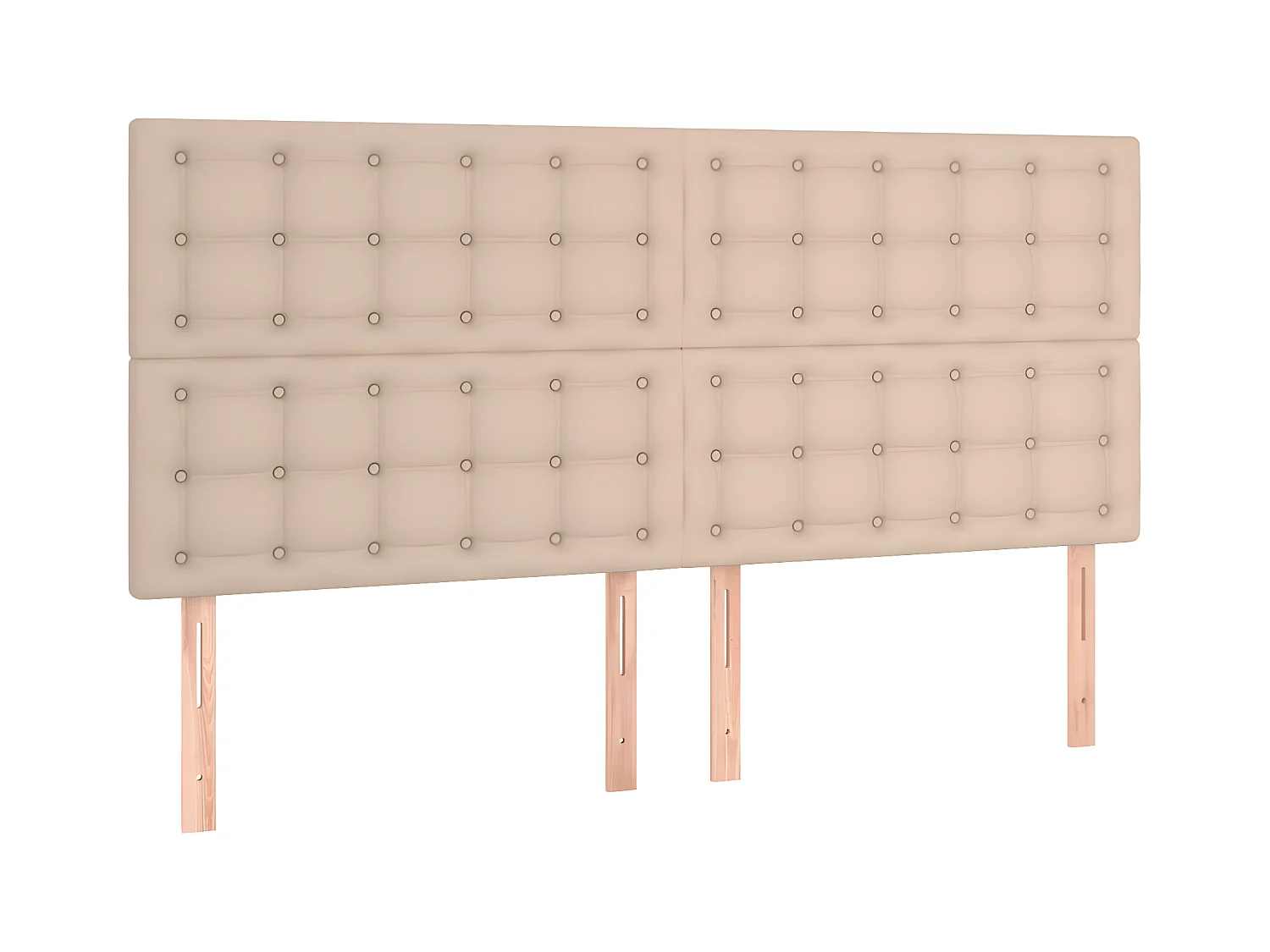 Têtes de lit 4 pcs Cappuccino 80x5x78/88 cm Similicuir POI73084 BonneVie Meuble