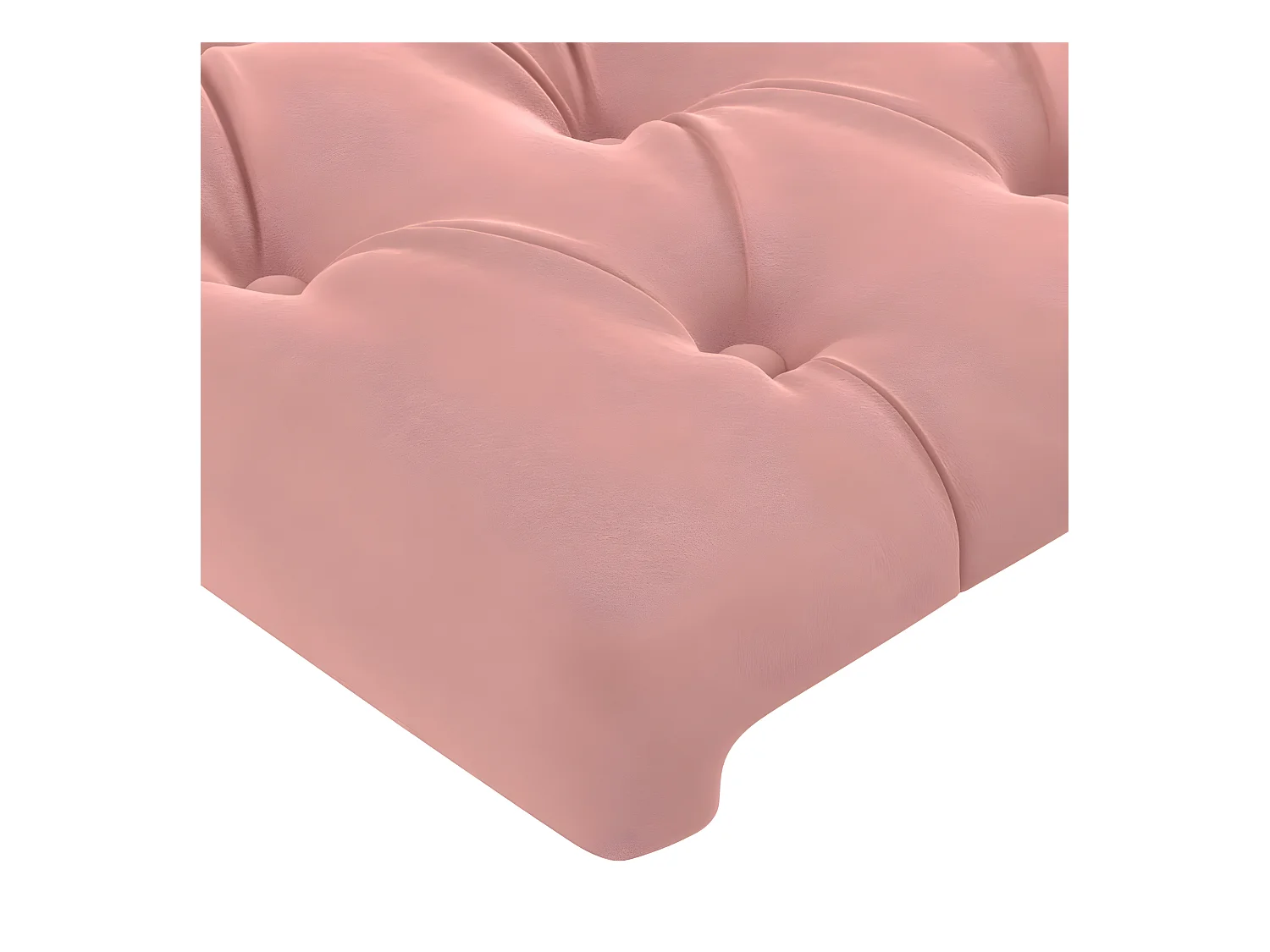 LED Kopfteil,Bettkopfteil Rosa 80x7x118/128 cm Samt -gkd389029