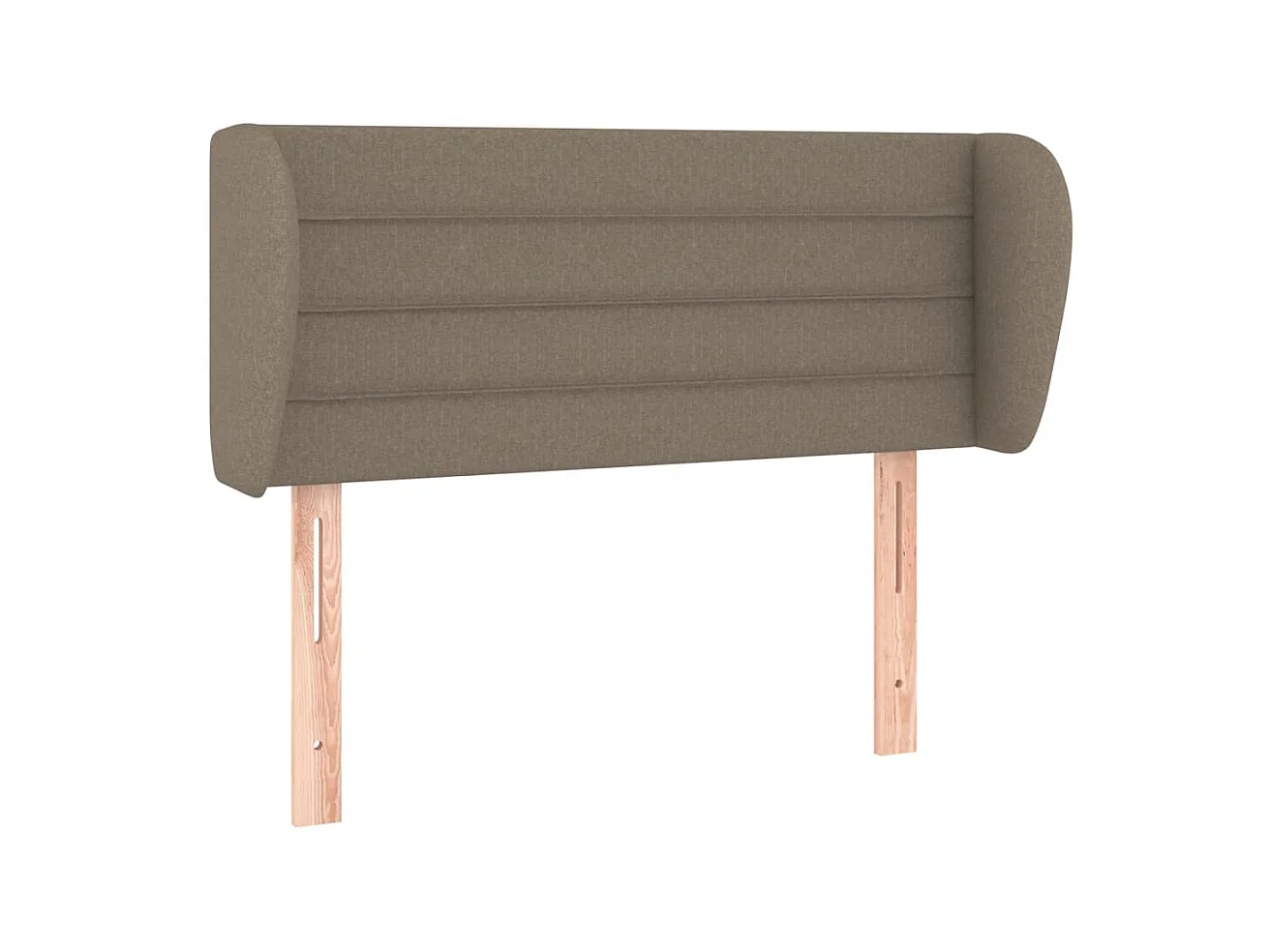Testiera | Testata del letto ad Orecchio Tortora 103x23x78/88 cm in Tessuto