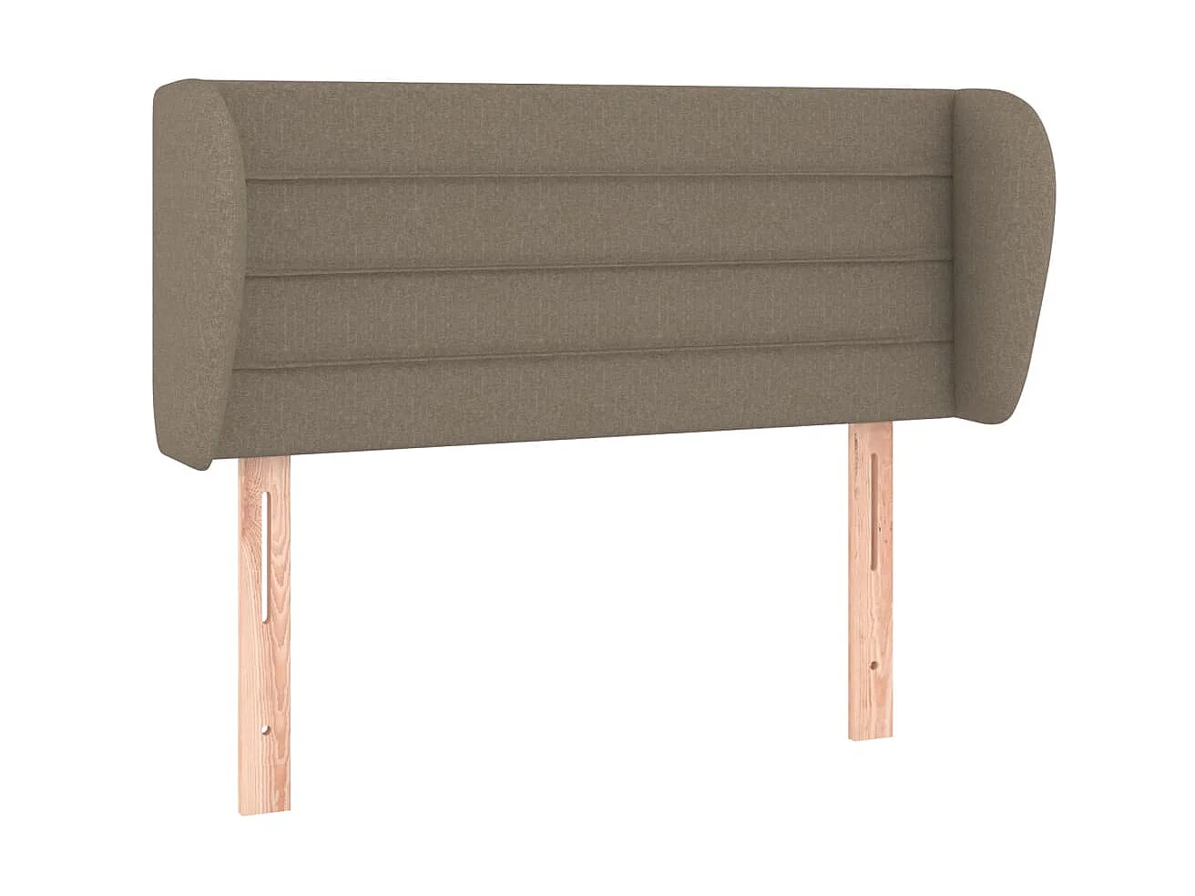 Tête de lit avec oreilles Taupe 103x23x78/88 cm Tissu POI77032 BonneVie Meuble