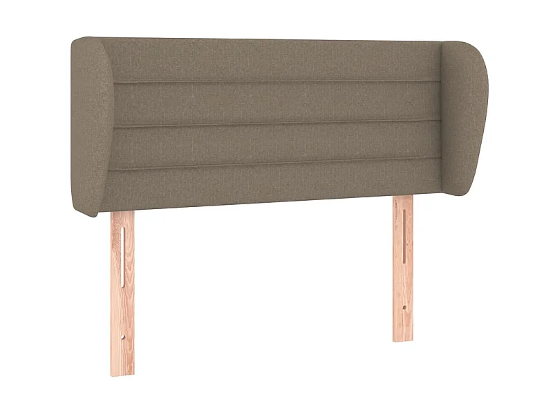 Tête de lit avec oreilles Taupe 103x23x78/88 cm Tissu POI77032 BonneVie Meuble