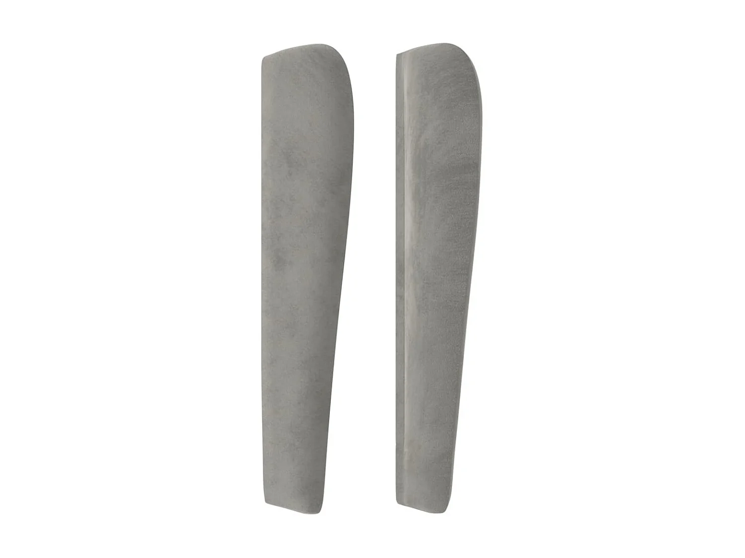 Tête de lit avec oreilles Gris clair 103x23x118/128 cm Velours POI24309 BonneVie Meuble