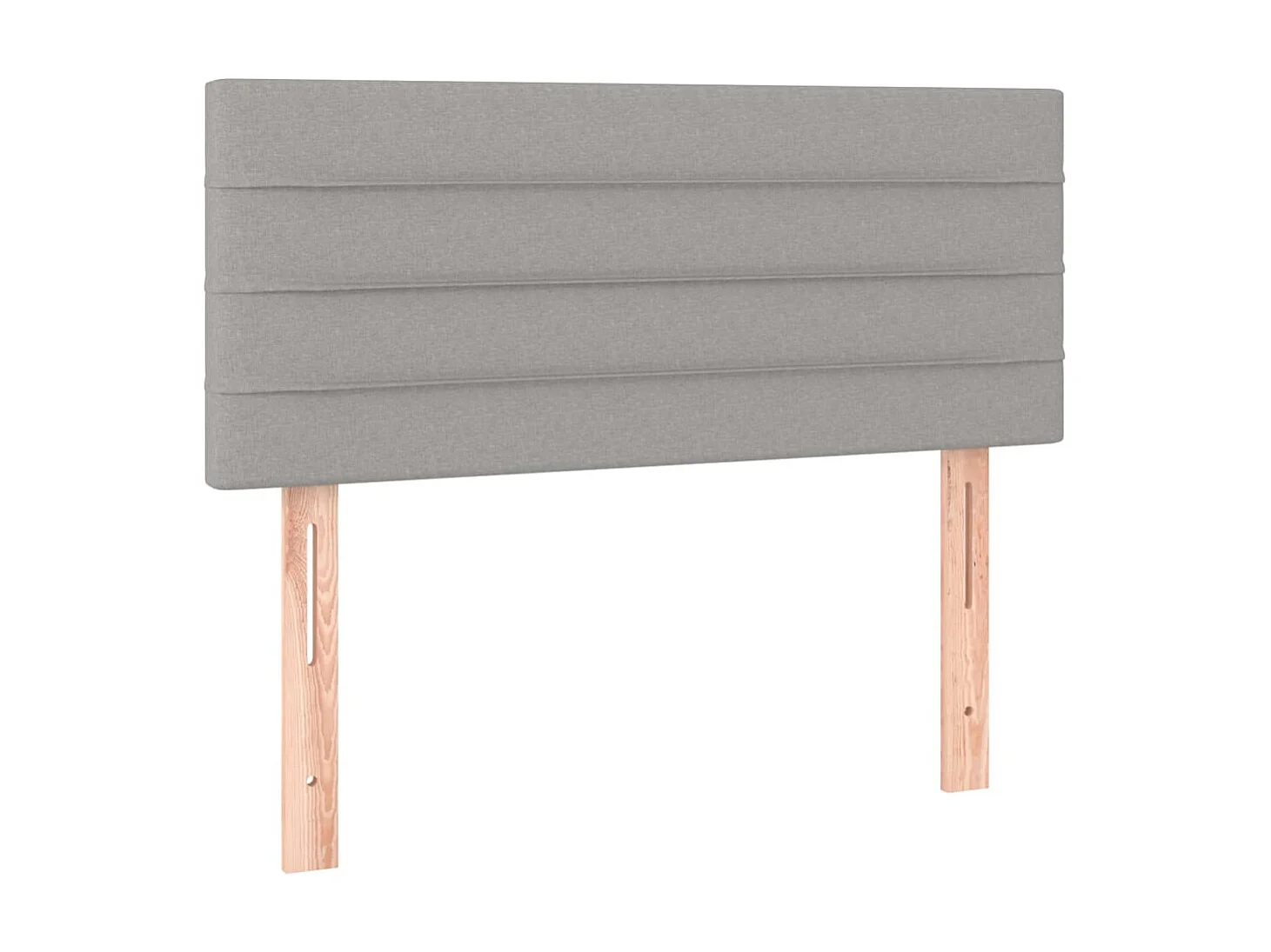 Tête de lit Gris clair 100x5x78/88 cm Tissu POI70342 BonneVie Meuble