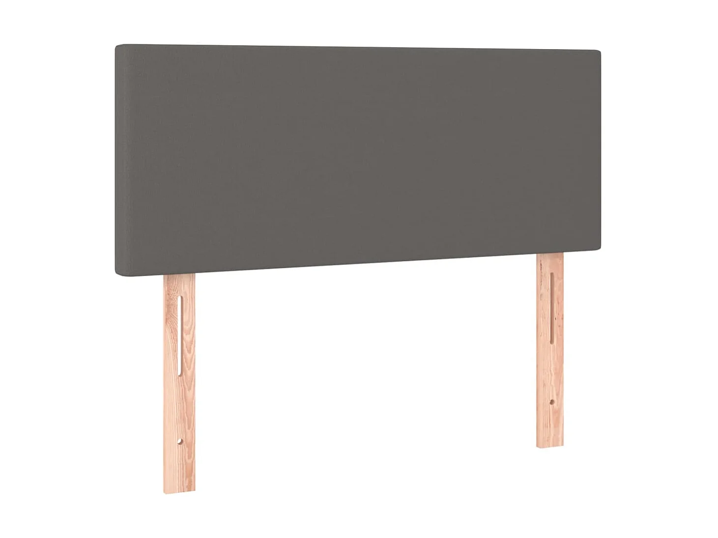 Cabecero con LED cuero sintético gris 80x5x78/88 cm ES61224