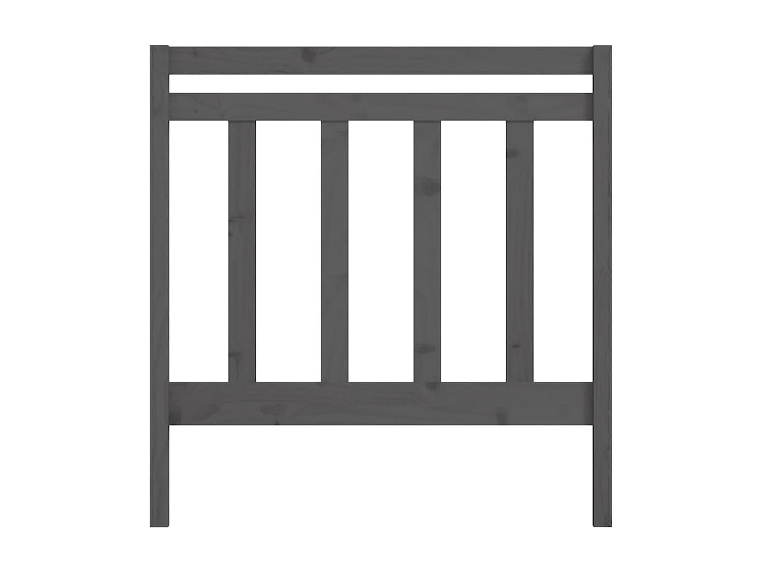 Cabeceira de cama 96x4x100 cm pinho maciço cinzento PT971805