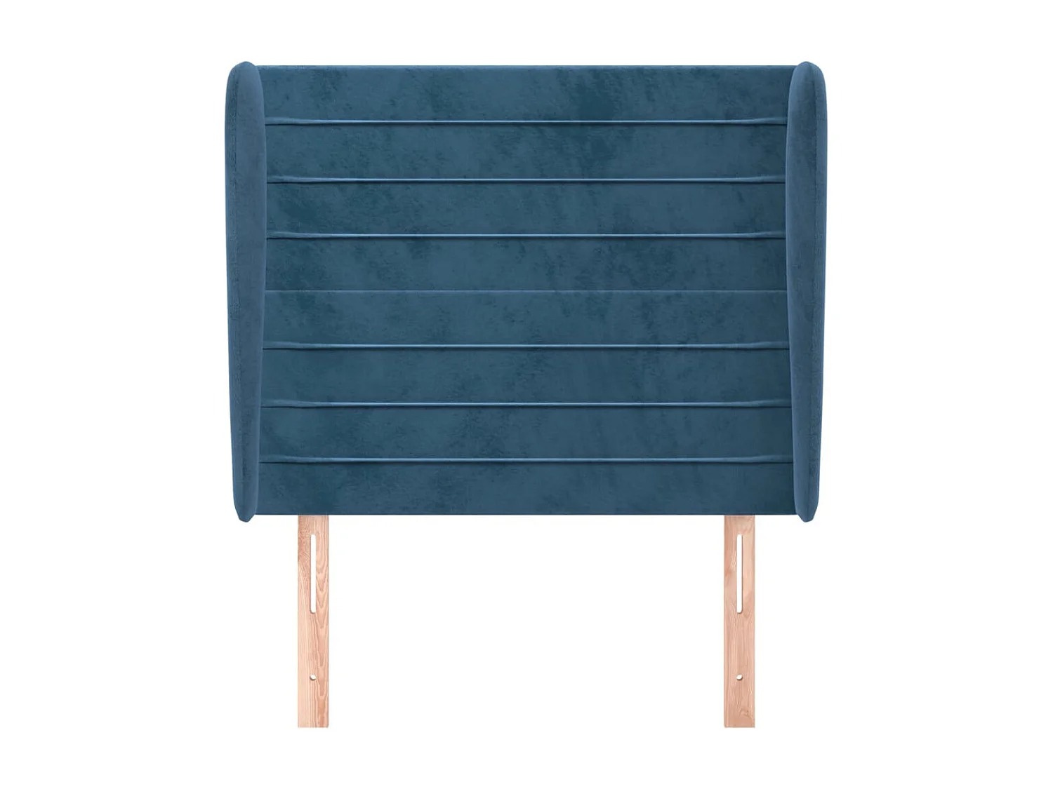 Tête de lit avec oreilles Bleu foncé 93x23x118/128 cm Velours POI37591 BonneVie Meuble